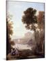 Landscape with Hagar and the Angel, 1646-Claude Lorraine-Mounted Giclee Print