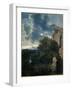 Landscape with Hagar and the Angel-Nicolas Poussin-Framed Premium Giclee Print