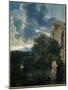Landscape with Hagar and the Angel-Nicolas Poussin-Mounted Premium Giclee Print