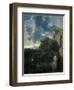 Landscape with Hagar and the Angel-Nicolas Poussin-Framed Giclee Print