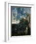 Landscape with Hagar and the Angel-Nicolas Poussin-Framed Giclee Print