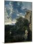 Landscape with Hagar and the Angel-Nicolas Poussin-Mounted Giclee Print