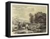 Landscape with Herders and Animals-Balthasar Paul Ommeganck-Framed Stretched Canvas