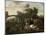 Landscape with Herdsmen and Cattle, Dirck Van Bergen-Dirck van Bergen-Mounted Art Print