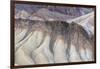 Landscape with hills in desert, Zabriskie Point, Death Valley National Park, California, USA-Panoramic Images-Framed Photographic Print