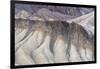 Landscape with hills in desert, Zabriskie Point, Death Valley National Park, California, USA-Panoramic Images-Framed Photographic Print