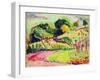 Landscape with Hills (Oil on Panel)-Alfred Henry Maurer-Framed Giclee Print