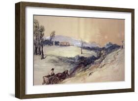 Landscape with Horse and Cart, 1883-John Gilbert-Framed Giclee Print