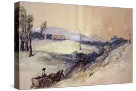 Landscape with Horse and Cart, 1883-John Gilbert-Stretched Canvas