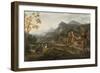 Landscape with Horsemen-Jacques Courtois-Framed Giclee Print