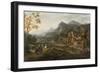 Landscape with Horsemen-Jacques Courtois-Framed Giclee Print