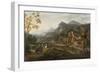 Landscape with Horsemen-Jacques Courtois-Framed Giclee Print