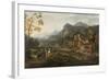 Landscape with Horsemen-Jacques Courtois-Framed Giclee Print