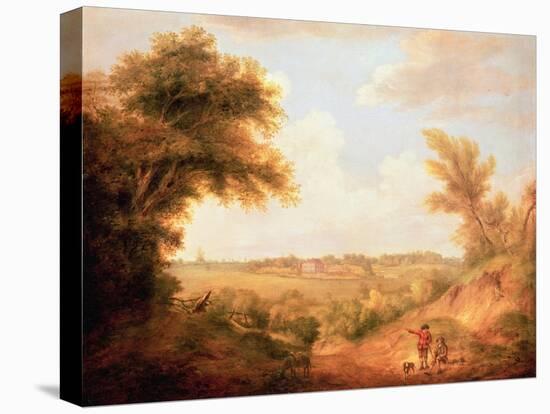 Landscape with House, 18th Century-Thomas Gainsborough-Stretched Canvas