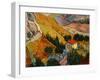 Landscape with House and Ploughman, 1889-Vincent van Gogh-Framed Giclee Print