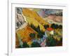 Landscape with House and Ploughman, 1889-Vincent van Gogh-Framed Giclee Print