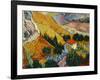 Landscape with House and Ploughman, 1889-Vincent van Gogh-Framed Giclee Print