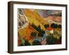 Landscape with House and Ploughman, 1889-Vincent van Gogh-Framed Art Print