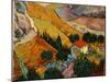 Landscape with House and Ploughman, 1889-Vincent van Gogh-Mounted Art Print