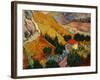 Landscape with House and Ploughman, 1889-Vincent van Gogh-Framed Art Print