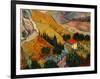 Landscape with House and Ploughman, 1889-Vincent van Gogh-Framed Art Print