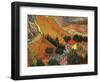 Landscape with House and Ploughman, 1889-Vincent van Gogh-Framed Giclee Print