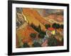 Landscape with House and Ploughman, 1889-Vincent van Gogh-Framed Giclee Print