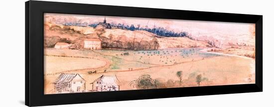 Landscape with House and Watermill, C1500-Albrecht Durer-Framed Giclee Print