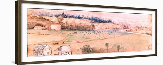 Landscape with House and Watermill, C1500-Albrecht Durer-Framed Giclee Print