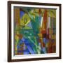 Landscape with House, Dog and Cow, 1914-Franz Marc-Framed Giclee Print