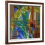 Landscape with House, Dog and Cow, 1914-Franz Marc-Framed Giclee Print