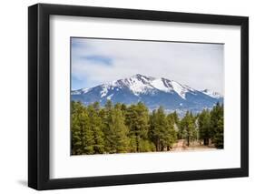 Landscape with Humphreys Peak Tallest in Arizona-digidreamgrafix-Framed Photographic Print