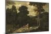 Landscape with Hunters-Jacob Esselens-Mounted Art Print