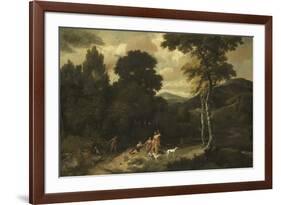 Landscape with Hunters-Jacob Esselens-Framed Premium Giclee Print