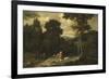 Landscape with Hunters-Jacob Esselens-Framed Premium Giclee Print