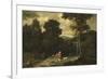 Landscape with Hunters-Jacob Esselens-Framed Art Print