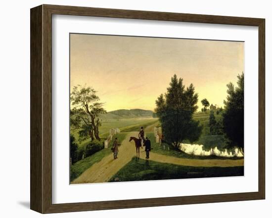 Landscape with Hunters-Ignati Stepanovich Shchedrovsky-Framed Giclee Print