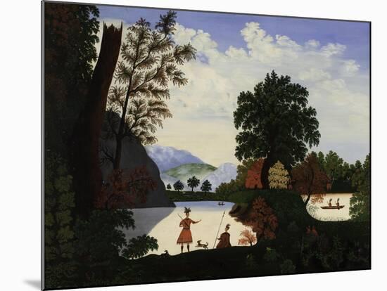 Landscape with Indians, 1880-American School-Mounted Giclee Print