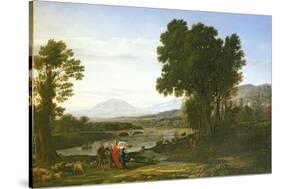Landscape with Jacob and Laban and Laban's Daughters, 1654-Claude Lorraine-Stretched Canvas