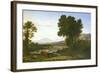 Landscape with Jacob and Laban and Laban's Daughters, 1654-Claude Lorraine-Framed Giclee Print