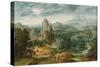 Landscape with Jupiter and Other Classical Figures in the Foreground-Cornelis Massys-Stretched Canvas