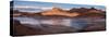 Landscape with Lake Powell and rock formations in desert, Mountain Sheep Canyon, Glen Canyon Rec...-Panoramic Images-Stretched Canvas