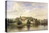 Landscape with Lakes of Northern Italy, 1865-Emile Bidault-Stretched Canvas
