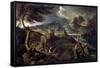 Landscape with Lightning, 1660S-Gaspard Dughet-Framed Stretched Canvas