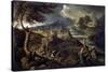 Landscape with Lightning, 1660S-Gaspard Dughet-Stretched Canvas