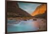 Landscape with Little Colorado River in canyon, Chuar Butte, Grand Canyon National Park, Arizona...-Panoramic Images-Framed Photographic Print