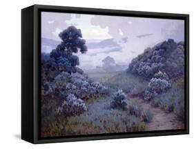 Landscape with Lupines-John Gamble-Framed Stretched Canvas