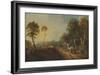 'Landscape with Market Cart', 18th century, (1935)-Thomas Gainsborough-Framed Giclee Print