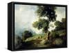 Landscape with Markings-Luigi Rossi-Framed Stretched Canvas