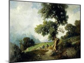 Landscape with Markings-Luigi Rossi-Mounted Giclee Print